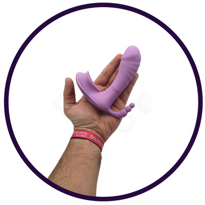 Foto 8 do produto Vibrador Estimulador de Ponto G, Clítoris e Ânus com 7 Modos de Vibrações, Auto Aquecimento e Controle Remoto sem Fio - Sex Massager High Water G Spot | 10 x 3,4 cm | Disponível em 2 Cores