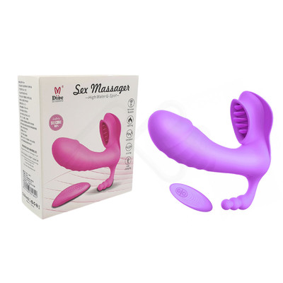 Foto 2 do produto Vibrador Estimulador de Ponto G, Clítoris e Ânus com 7 Modos de Vibrações, Auto Aquecimento e Controle Remoto sem Fio - Sex Massager High Water G Spot | 10 x 3,4 cm | Disponível em 2 Cores