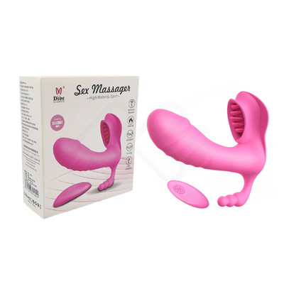 Foto 9 do produto Vibrador Estimulador de Ponto G, Clítoris e Ânus com 7 Modos de Vibrações, Auto Aquecimento e Controle Remoto sem Fio - Sex Massager High Water G Spot | 10 x 3,4 cm | Disponível em 2 Cores