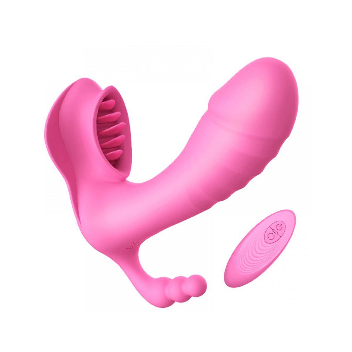 Vibrador Estimulador de Ponto G, Clítoris e Ânus com 7 Modos de Vibrações, Auto Aquecimento e Controle Remoto sem Fio - Sex Massager High Water G Spot | 10 x 3,4 cm | Disponível em 2 Cores - 10