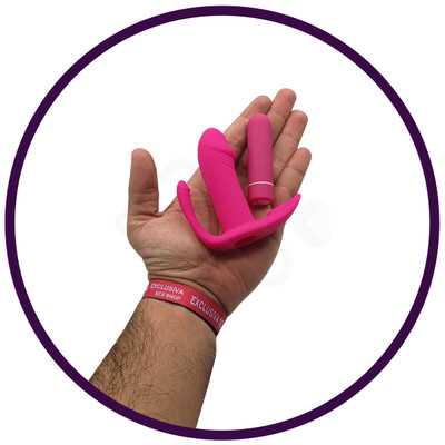 Foto 10 do produto Vibrador Estimulador de Ponto G, Clitóris e Ânus com 9 Modos de Vibração e Controle Remoto sem Fio - S-Hande Didi | 9,7 x 2,1 cm | Disponível em 2 Cores