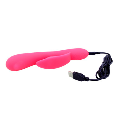 Foto 4 do produto Vibrador Estimulador de Ponto G e Clítoris em Silicone com 7 Modos de Vibração, 3 Tipos de Dedilhado e Recarregável - Pretty Love Sidney | 19,2 x 3,5 cm
