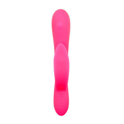 Foto 2 do produto Vibrador Estimulador de Ponto G e Clítoris em Silicone com 7 Modos de Vibração, 3 Tipos de Dedilhado e Recarregável - Pretty Love Sidney | 19,2 x 3,5 cm