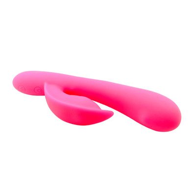Foto 5 do produto Vibrador Estimulador de Ponto G e Clítoris em Silicone com 7 Modos de Vibração, 3 Tipos de Dedilhado e Recarregável - Pretty Love Sidney | 19,2 x 3,5 cm