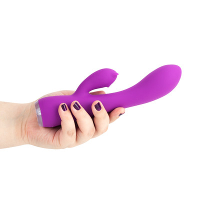 Vibrador Estimulador de Ponto G e Clítoris em Silicone com 9 Modos de Vibração, Recarregável e Resistente à Água - S-Hande Fanny | 13 x 3,8 cm | Disponível em 2 Cores
