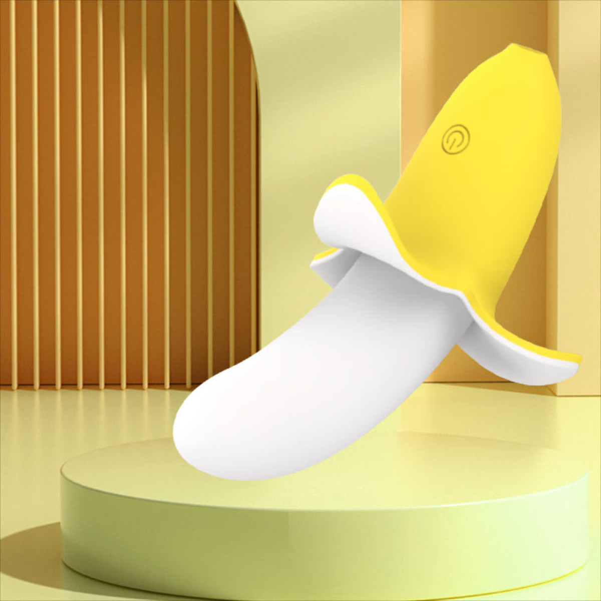 Vibrador Estimulador de Ponto G e Clitóris no Formato de Banana com 12 Modos de Vibrações e Recarregável - 7 x 3 cm - 6