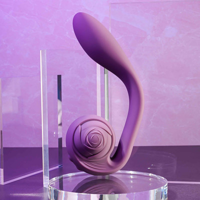 Foto 5 do produto Vibrador e Estimulador de Ponto G e Clitóris com Formato de Caracol e 10 Tipos de Vibrações - Gender X Poseable You | 13,5 x 3,2 cm