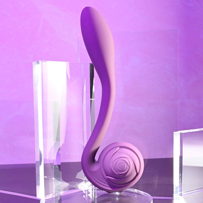 Foto 6 do produto Vibrador e Estimulador de Ponto G e Clitóris com Formato de Caracol e 10 Tipos de Vibrações - Gender X Poseable You | 13,5 x 3,2 cm