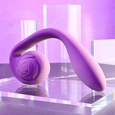 Foto 9 do produto Vibrador e Estimulador de Ponto G e Clitóris com Formato de Caracol e 10 Tipos de Vibrações - Gender X Poseable You | 13,5 x 3,2 cm