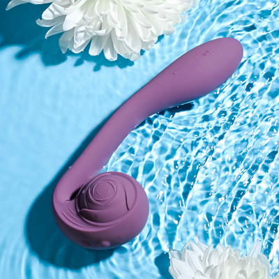 Foto 3 do produto Vibrador e Estimulador de Ponto G e Clitóris com Formato de Caracol e 10 Tipos de Vibrações - Gender X Poseable You | 13,5 x 3,2 cm