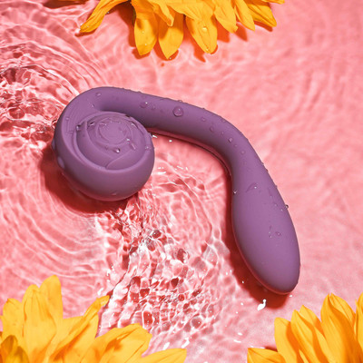 Foto 2 do produto Vibrador e Estimulador de Ponto G e Clitóris com Formato de Caracol e 10 Tipos de Vibrações - Gender X Poseable You | 13,5 x 3,2 cm