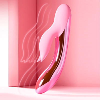Foto 5 do produto Vibrador Estimulador de Ponto G e Clitóris Em Formato Rabbit com 10 Modos de Vibração, Luz Led e Resistente à Água - Dream Lover Luminous  | 19 x 3,5 cm