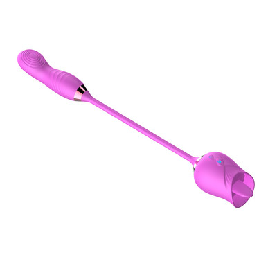 Foto 9 do produto Vibrador de Clitóris e Ponto G no Formato de Rosa com 10 Modos de Vibrações e 10 Modos de Intensidade - Man Ting Hua Massage | Disponível em 2 Cores