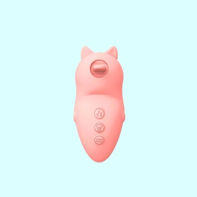 Foto 3 do produto Vibrador Estimulador de Ponto G e Clitóris com Função Aquecimento, 6 Modos de Vibração e 10 Movimentos de Língua - Naughty Bear | 12 x 2,7 cm