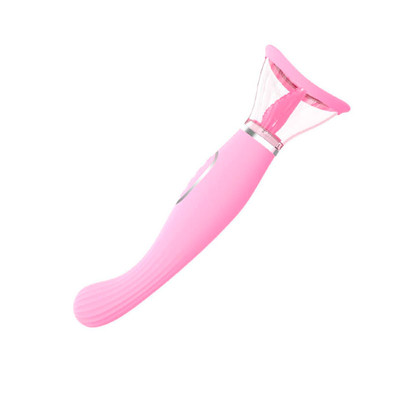 Foto 4 do produto Vibrador Estimulador de Ponto G, Clítoris e Mamilos com Sucção, 6 Modos de Vibração e Língua com 6 Movimentos - Pussy Pump | 20 x 4,4 cm