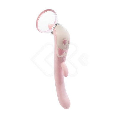 Foto 4 do produto Vibrador Estimulador de Ponto G, Clitóris e Mamilos com Sucção, Língua Estimuladora e Vibração - Pleasure Dreams | 12,6 x 3,1 cm