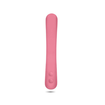 Foto 2 do produto Vibrador Estimulador de Ponto G e Clitóris com 10 Modos de Vibração, Motor Duplo e Design Anatômico - Adão & Eva Super Vibes Flex | 17,5 x 2,8 cm
