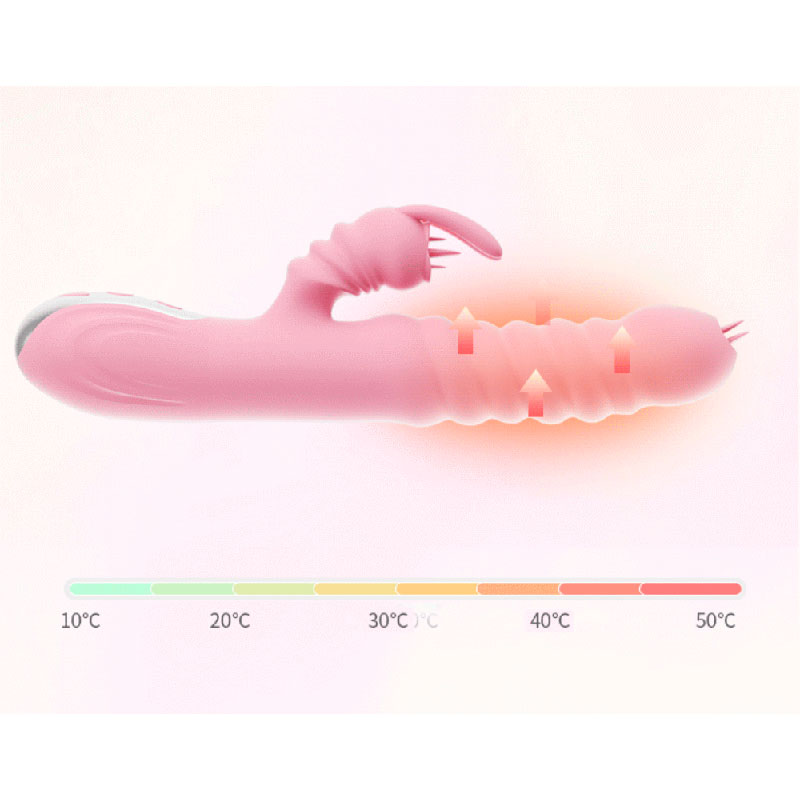 Vibrador Estimulador com Ponto G e Clítoris com Movimentos Vai e Vem, 3 Modos de Rotação, 20 Vibrações e Função de Aquecimento - In Sugar Boom | 14 x 3,1 cm - 4