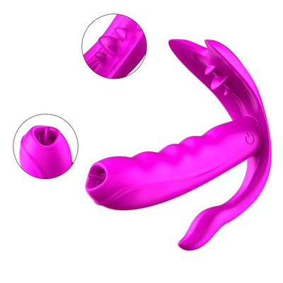 Foto 4 do produto Vibrador Estimulador de Ponto G, Clítoris e Períneo com 7 Modos de Vibração, Função  Aquecimento e Controle Remoto Sem Fio - 10 x 3 cm