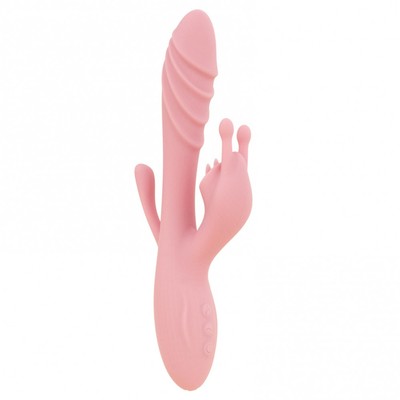 Foto 3 do produto Vibrador Estimulador de Ponto G e Clitóris com Plug Anal, 12 Modos de Vibração e Função de Aquecimento - Elfgame Aidou | 13 x 3 cm