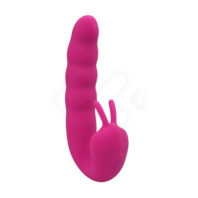 Foto 9 do produto Vibrador Estimulador de Ponto G e Clitóris Recarregável com 10 Modos de Vibração e 5 Movimentos Vai e Vem - Ribbed Dual Stimulator With Rolling Ball | 14,6 x 3,4 cm | Disponível em 2 Cores