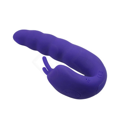 Foto 3 do produto Vibrador Estimulador de Ponto G e Clitóris Recarregável com 10 Modos de Vibração e 5 Movimentos Vai e Vem - Ribbed Dual Stimulator With Rolling Ball | 14,6 x 3,4 cm | Disponível em 2 Cores