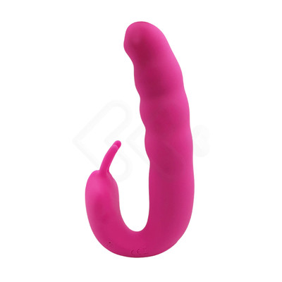 Foto 11 do produto Vibrador Estimulador de Ponto G e Clitóris Recarregável com 10 Modos de Vibração e 5 Movimentos Vai e Vem - Ribbed Dual Stimulator With Rolling Ball | 14,6 x 3,4 cm | Disponível em 2 Cores