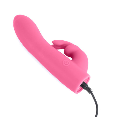 Foto 3 do produto Vibrador Estimulador de Ponto G e Clítoris Recarregável com 10 Modos de Vibração e Língua em Silicone - Brisk Bunny | 11,6 x 3,3 cm | Disponível em 2 Cores