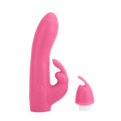 Foto 2 do produto Vibrador Estimulador de Ponto G e Clítoris Recarregável com 10 Modos de Vibração e Língua em Silicone - Brisk Bunny | 11,6 x 3,3 cm | Disponível em 2 Cores