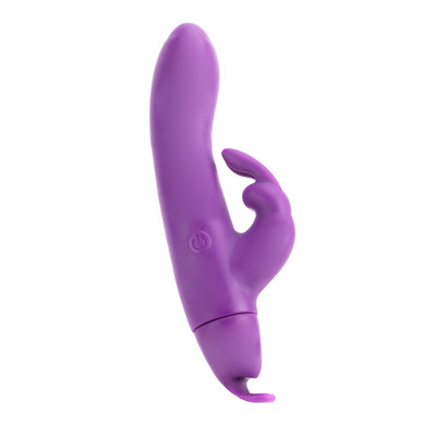 Foto 4 do produto Vibrador Estimulador de Ponto G e Clítoris Recarregável com 10 Modos de Vibração e Língua em Silicone - Brisk Bunny | 11,6 x 3,3 cm | Disponível em 2 Cores