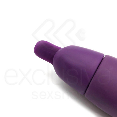 Foto 3 do produto Vibrador Estimulador de Ponto G e Clítoris Recarregável com 10 Modos de Vibração e Língua em Silicone - Brisk Bunny - 11,6 x 3,3 cm | Disponível em 2 Cores