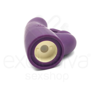 Foto 4 do produto Vibrador Estimulador de Ponto G e Clítoris Recarregável com 10 Modos de Vibração e Língua em Silicone - Brisk Bunny - 11,6 x 3,3 cm | Disponível em 2 Cores