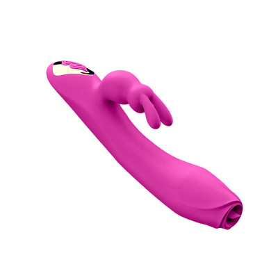 Vibrador Rabbit Recarregável com 7 Modos de Vibração, Movimentos de Língua e Aquecimento - Dibe Sex Massager Zora | 12,5 x 3,7 cm | Disponível em 2 Cores