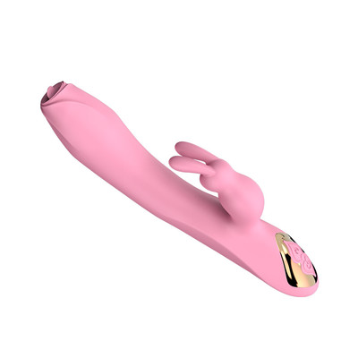 Foto 4 do produto Vibrador Rabbit Recarregável com 7 Modos de Vibração, Movimentos de Língua e Aquecimento - Dibe Sex Massager Zora | 12,5 x 3,7 cm | Disponível em 2 Cores