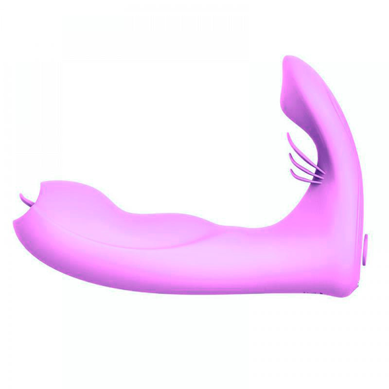 Vibrador de Ponto G e Clítoris em Silicone com 7 Modos de Vibração, Auto Aquecimento e Controle Remoto - Dibe Amanda | 10 x 3,1 cm | Disponível em 2 Cores - 10