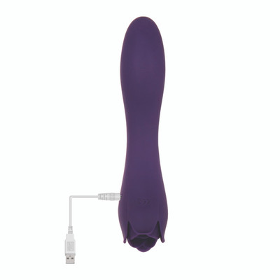 Foto 3 do produto Vibrador Estimulador de Ponto G e Clitóris Recarregável em Formato de Flor com 9 Modos de Vibração - Evolved Thorny Rose | 12 x 3,7 cm