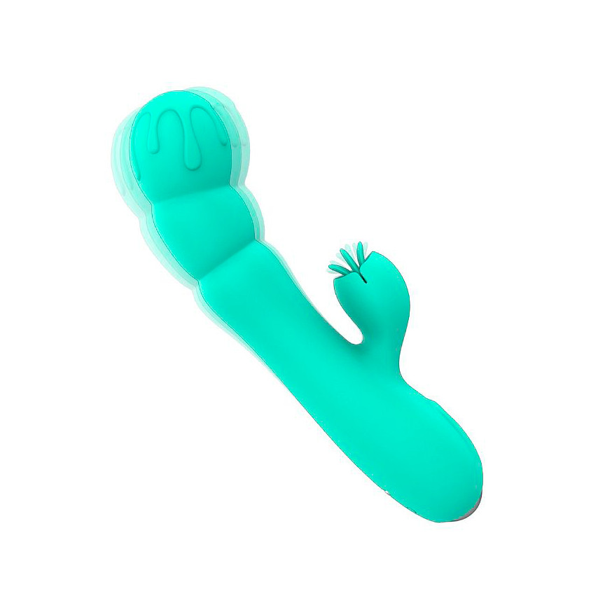 Vibrador Estimulador de Ponto G e Clitóris Recarregável com Línguas e 9 Modos de Vibração - S-Hande Crooning Frozen | 10,1 x 3,1 cm | Disponível em 2 Cores - 2