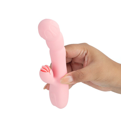 Vibrador Estimulador de Ponto G e Clitóris Recarregável com Línguas e 9 Modos de Vibração - S-Hande Crooning Frozen | 10,1 x 3,1 cm | Disponível em 2 Cores