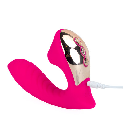 Foto 3 do produto Vibrador Estimulador de Ponto G e Clitóris em Silicone, 10 Modos de Vibração, 4 Níveis de Pulsação e Recarregável - Slimline Billow Suction Lover | 10,2 x 3,8 cm | Disponível em 2 Cores