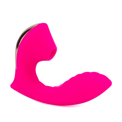 Foto 1 do produto Vibrador Estimulador de Ponto G e Clitóris em Silicone, 10 Modos de Vibração, 4 Níveis de Pulsação e Recarregável - Slimline Billow Suction Lover | 10,2 x 3,8 cm | Disponível em 2 Cores