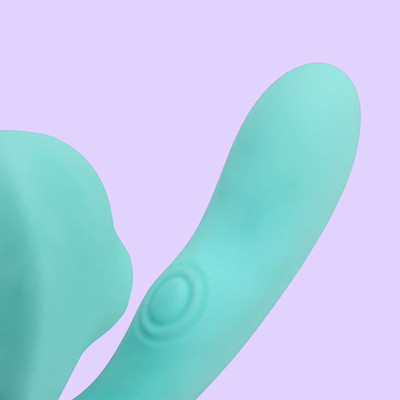 Foto 4 do produto Vibrador Estimulador de Ponto G e Clitóris em Silicone com 10 Modos de Vibração e Pulsação, Motor Duplo - Intt Orgasmic | 10,5 x 9,2 cm | Disponível em 3 Cores