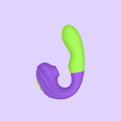 Foto 7 do produto Vibrador Estimulador de Ponto G e Clitóris em Silicone com 10 Modos de Vibração e Pulsação, Motor Duplo - Intt Orgasmic | 10,5 x 9,2 cm | Disponível em 3 Cores