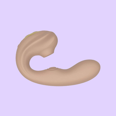 Foto 11 do produto Vibrador Estimulador de Ponto G e Clitóris em Silicone com 10 Modos de Vibração e Pulsação, Motor Duplo - Intt Orgasmic | 10,5 x 9,2 cm | Disponível em 3 Cores
