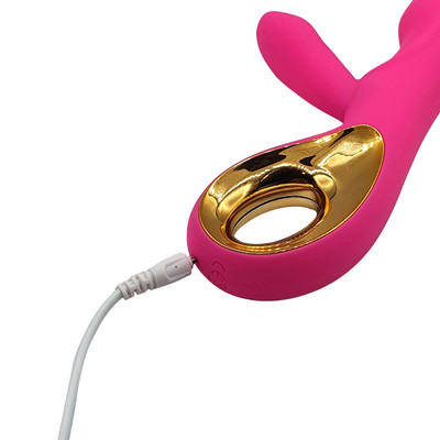 Foto 5 do produto Vibrador Estimulador de Ponto G e Clitóris em Silicone com 10 Modos de Vibração, Recarregável - Intt Toys Sex Angel | 10 x 3,2 cm