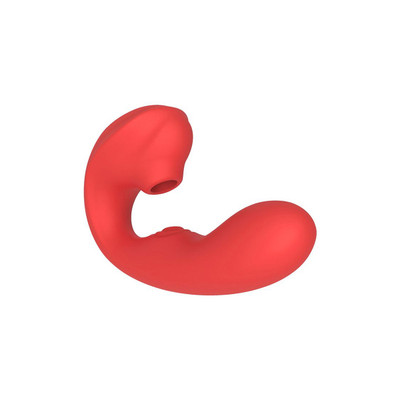 Foto 4 do produto Vibrador Estimulador de Ponto G e Clitóris em Silicone com 10 Modos de Vibração, 10 Tipos de Pulsação e Recarregável -  Intt Orgasmic Luxury | 10,5 x 9,2 cm