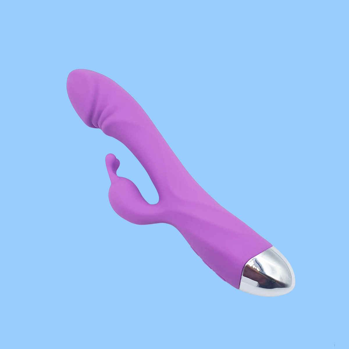 Vibrador Estimulador de Ponto G e Clitóris em Silicone com 10 Modos de Vibração, Base Cromada e Recarregável - Free Romeo | 11,5 x 3,8 cm | Disponível em 3 Cores - 3