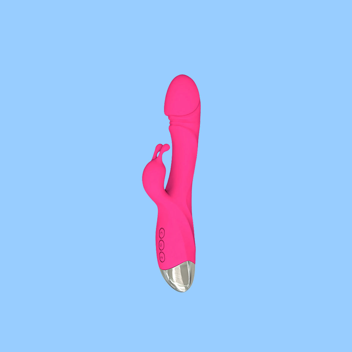 Vibrador Estimulador de Ponto G e Clitóris em Silicone com 10 Modos de Vibração, Base Cromada e Recarregável - Free Romeo | 11,5 x 3,8 cm | Disponível em 3 Cores - 7