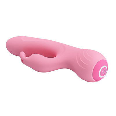 Foto 4 do produto Vibrador Recarregável Estimulador de Ponto G e de Clítoris em Silicone com 12 Modos de Vibração e Função Memória - Pretty Love Borderick - 18 x 3,4 cm | Disponível em 2 Cores
