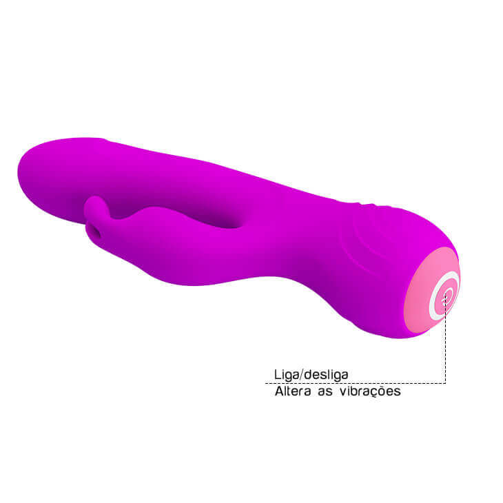 Vibrador Recarregável Estimulador de Ponto G e de Clítoris em Silicone com 12 Modos de Vibração e Função Memória - Pretty Love Borderick - 18 x 3,4 cm | Disponível em 2 Cores - 11