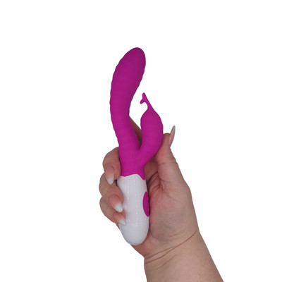 Foto 7 do produto Vibrador Estimulador de Ponto G e Clitóris em Silicone com 30 Modos de Vibração - Pretty Love Hyman | 10 x 3 cm | Disponível em 2 cores